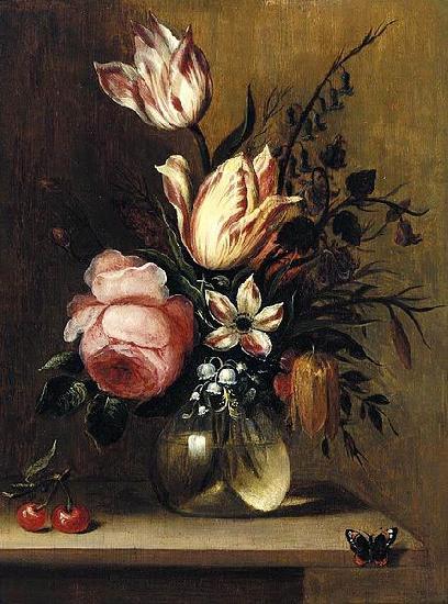 Hans Bollongier Flowers in a Vase